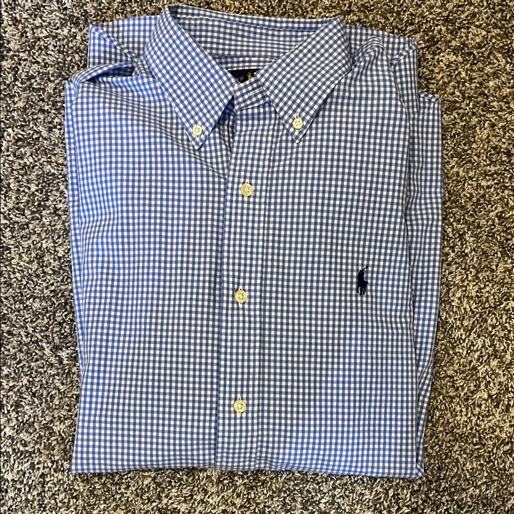Polo Ralph Lauren Classic Fit Gingham Stretch Poplin Shirt